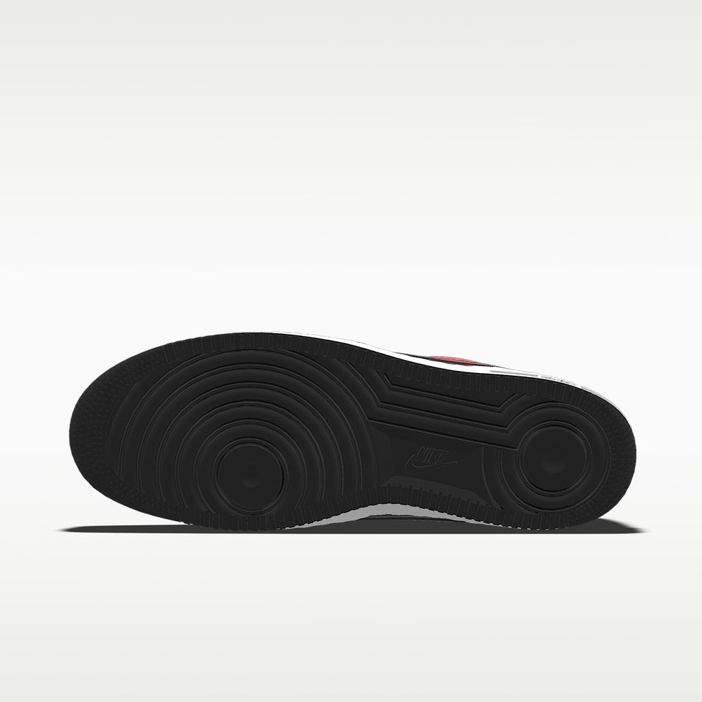 Nike Air Force 1 '07 White Black Red Color-Block Sneakers