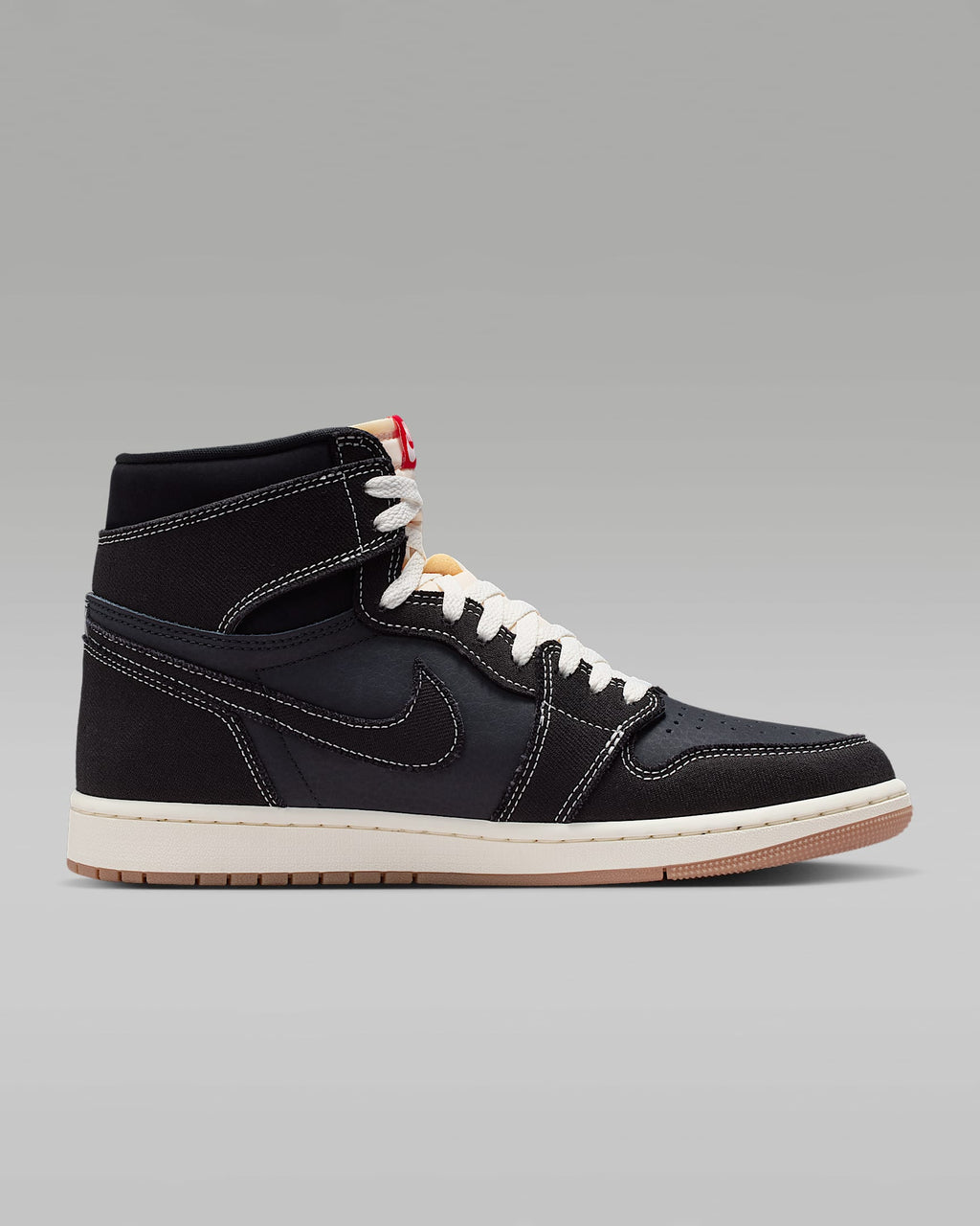 Air Jordan 1 High OG Black Sail and Gym Red Sneakers