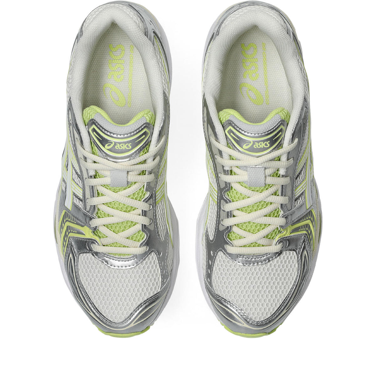 Asics Gel-Kayano 14 White / Metallic Silver / Lime Green