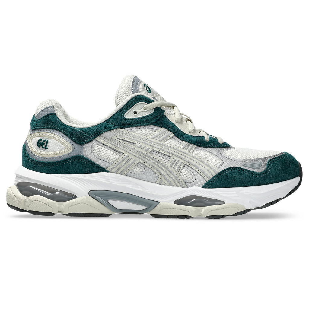 Asics Gel-Nimbus 24 – Cream/Teal Green Sneaker
