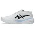 Asics Gel-Resolution – White/Black/Light Blue Tennis Sneaker