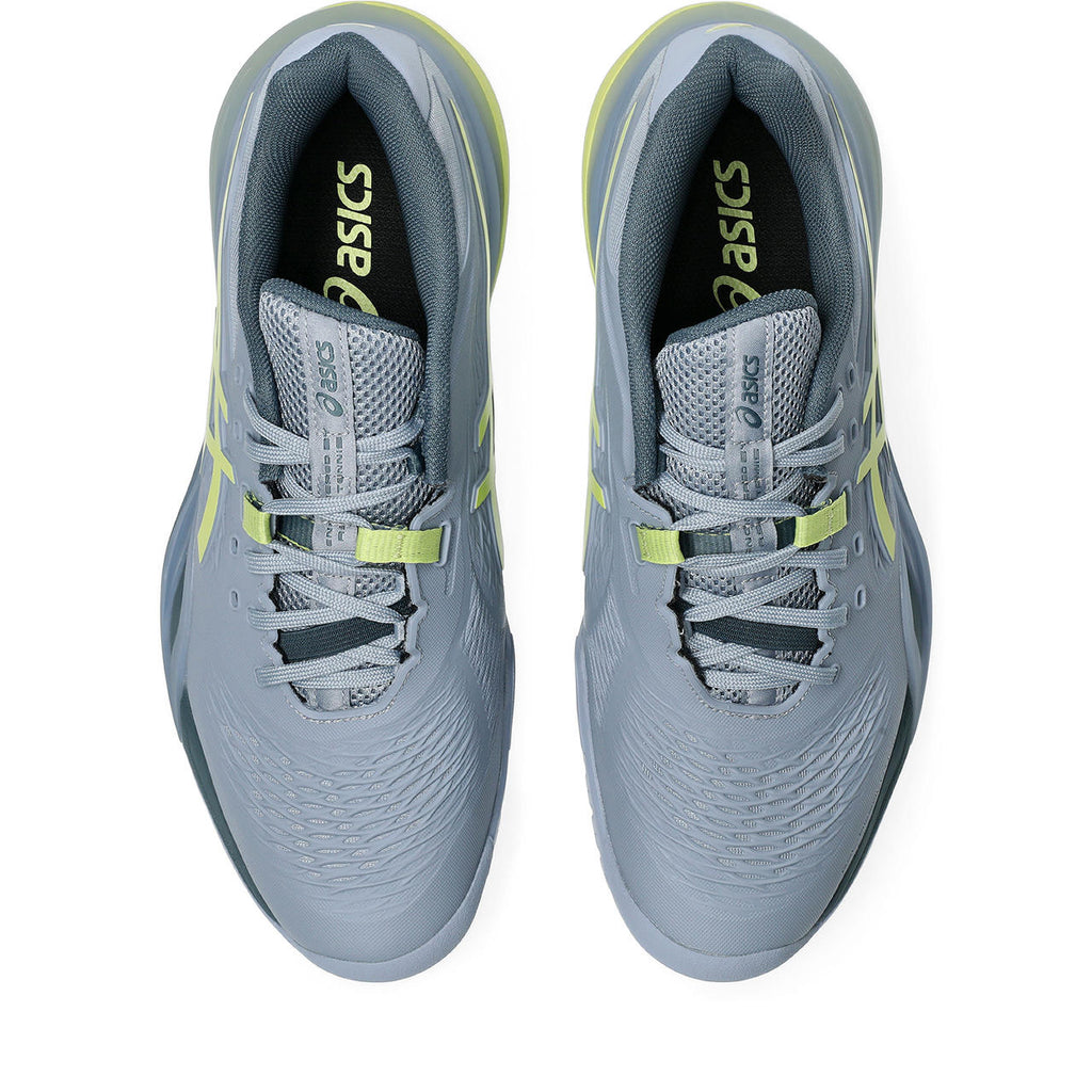 Asics Gel-Resolution – Light Grey/Lime Yellow Tennis Sneaker