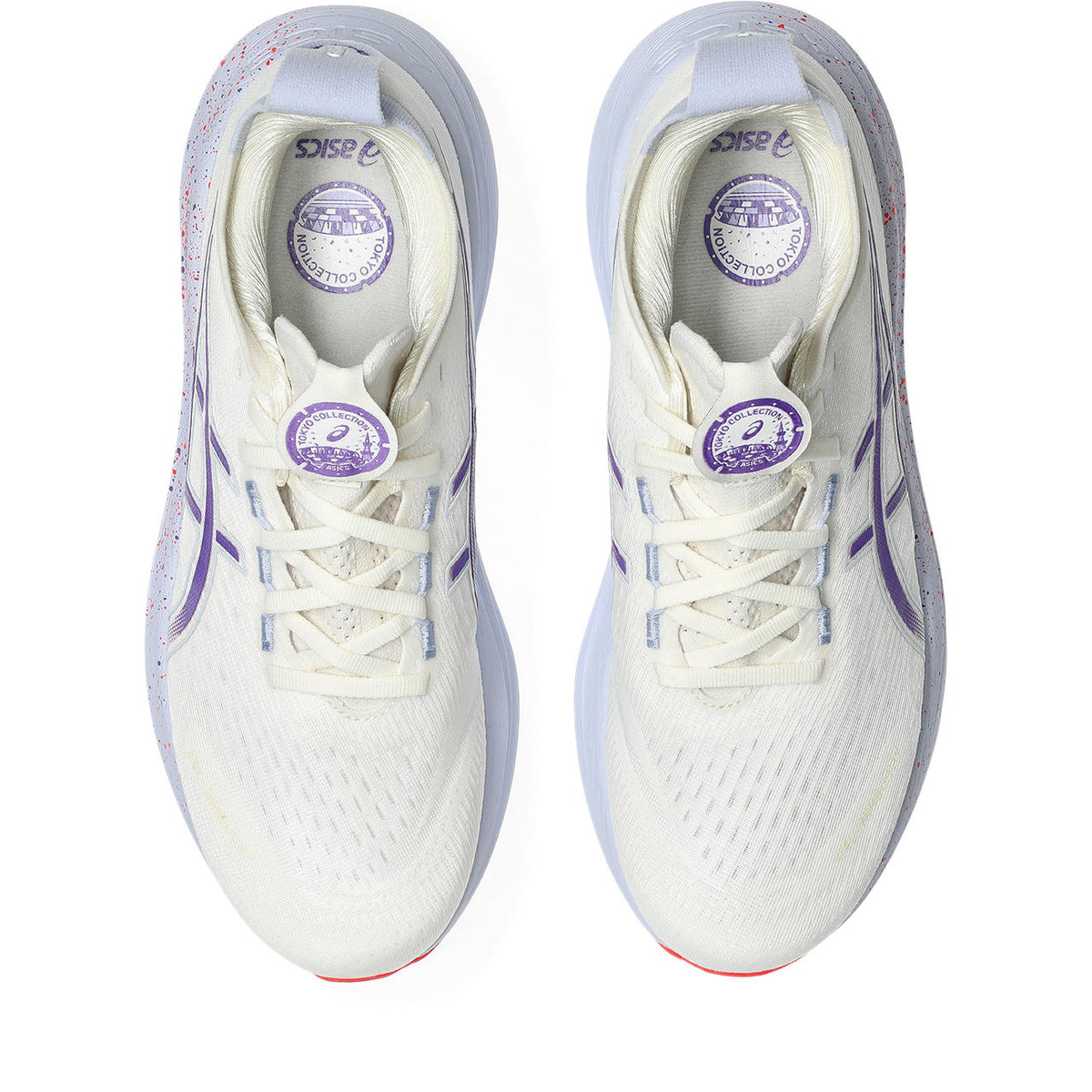 Asics Gel-Nimbus 27 White / Purple / Speckled