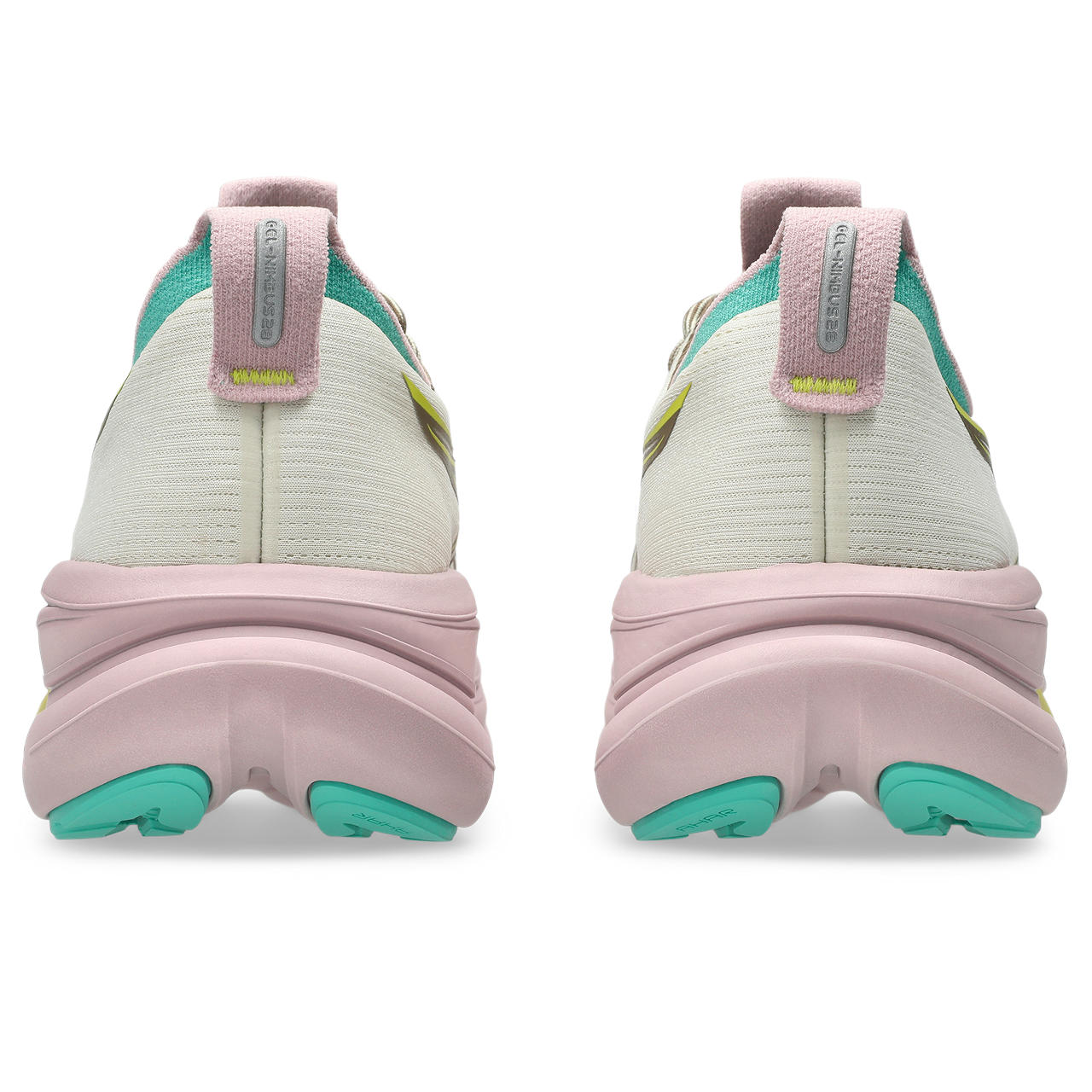 Asics Gel-Nimbus 28 – Off-White/Brown/Pink Running Shoe