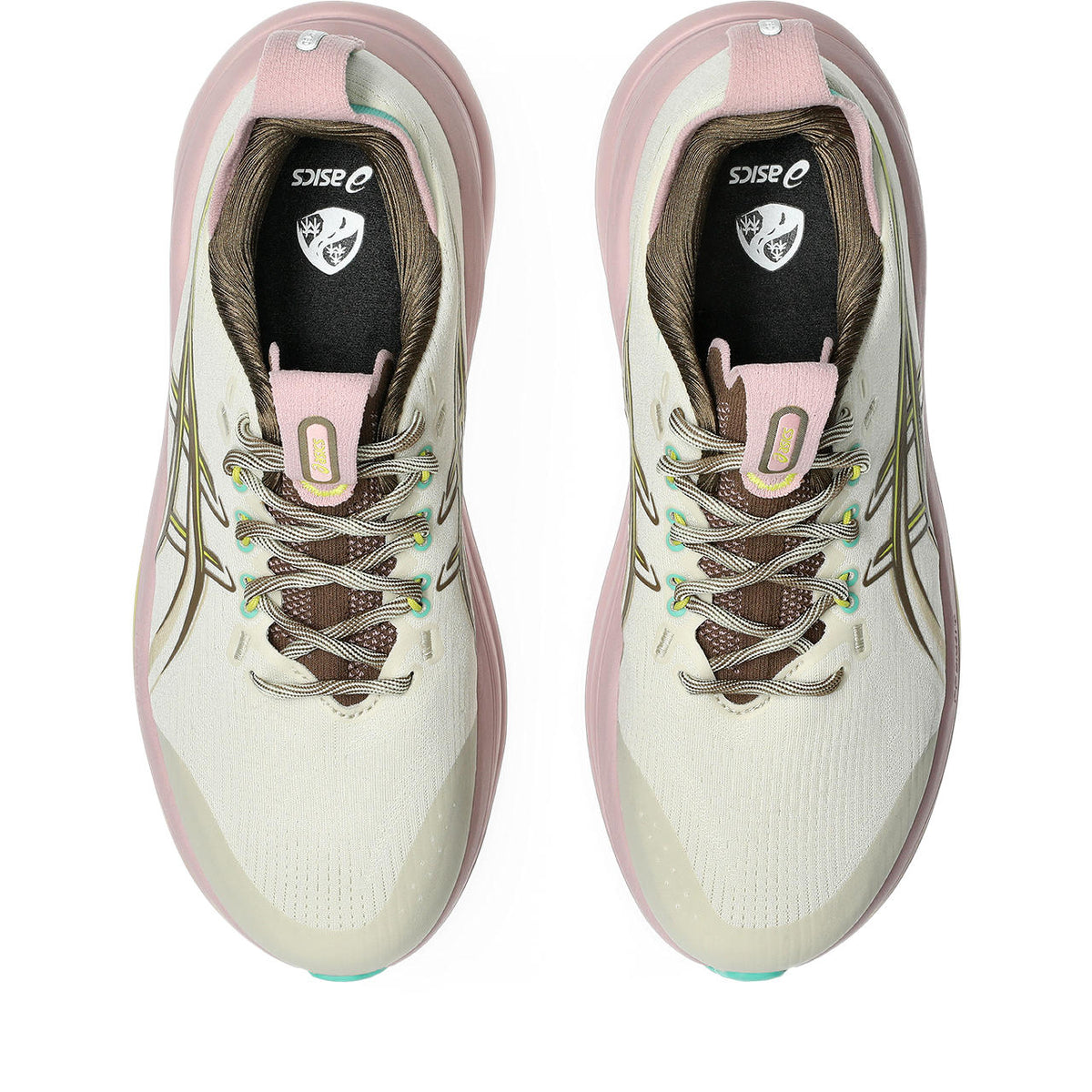 Asics Gel-Nimbus Off-White / Pink / Brown / Lime