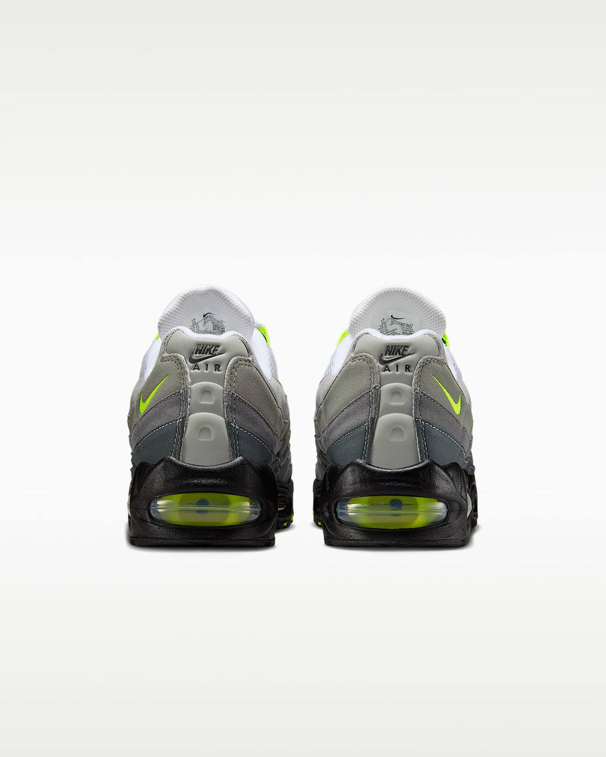 Nike Air Max 95 – Grey / Volt Mesh Athletic Sneakers