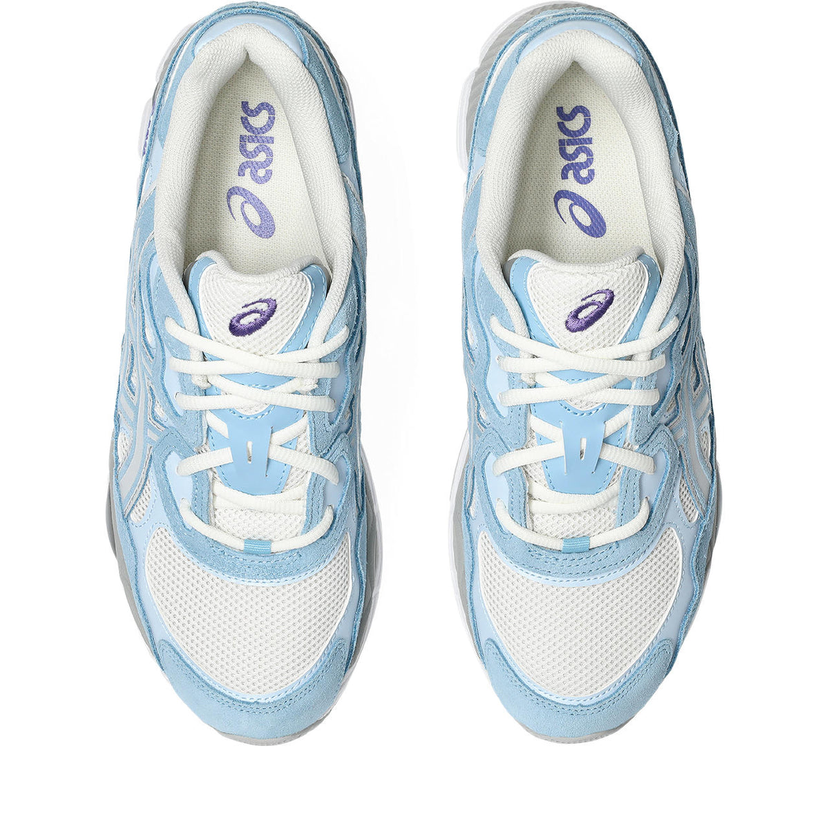 Asics Gel-Nimbus 24 – White/Light Blue Sneaker